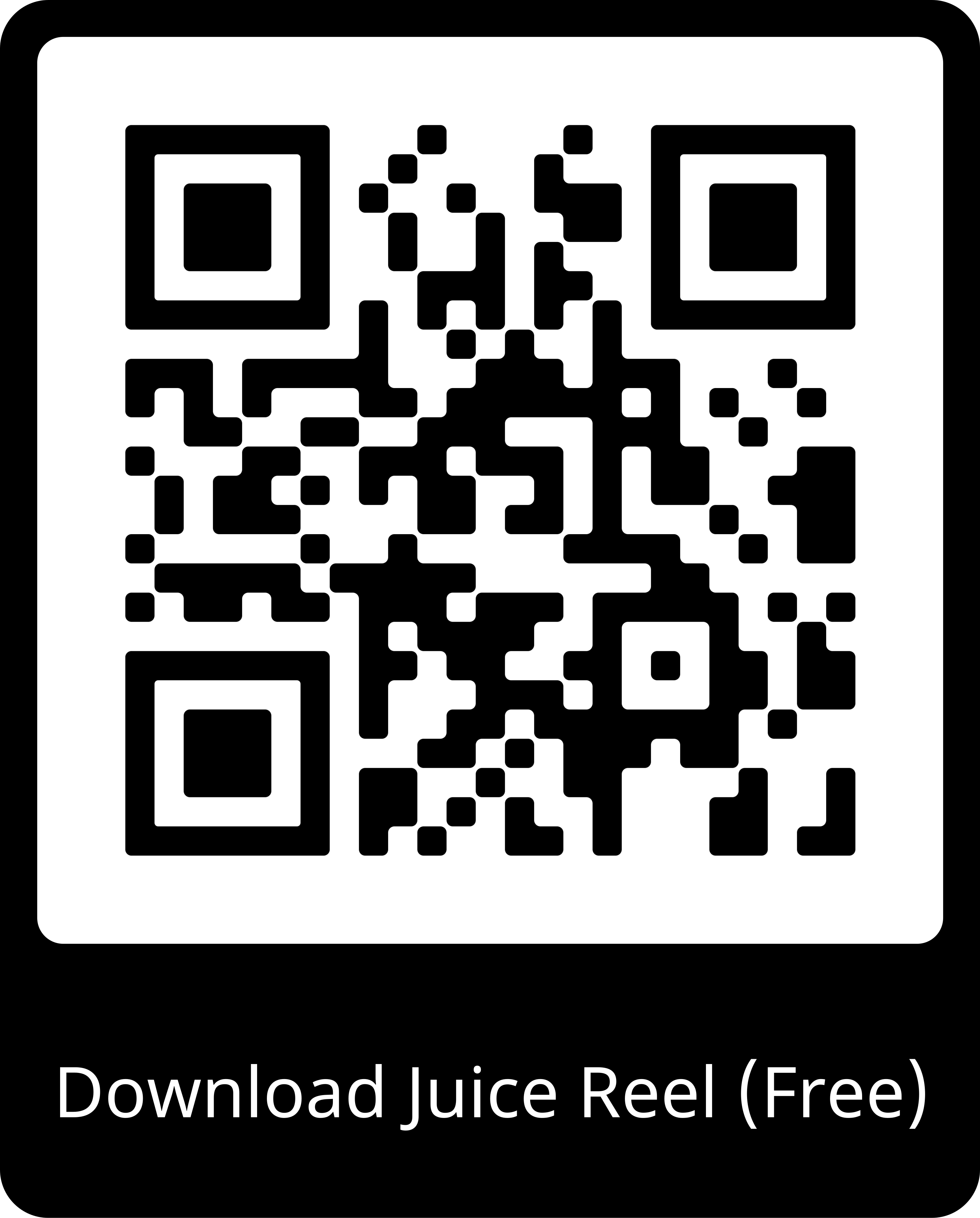 QR code to download Juice Reel